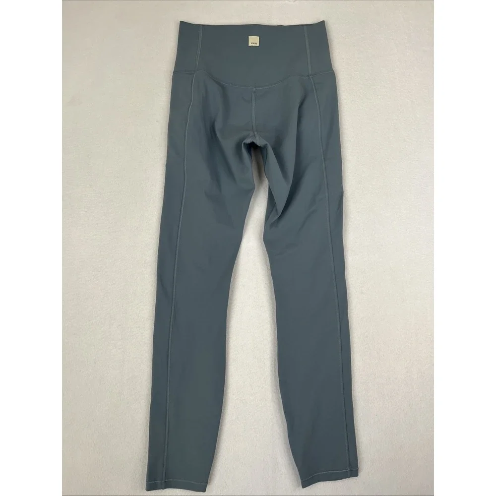 Vuori High-Waist Performance Leggings in Slate Blue - Picture 2 of 3